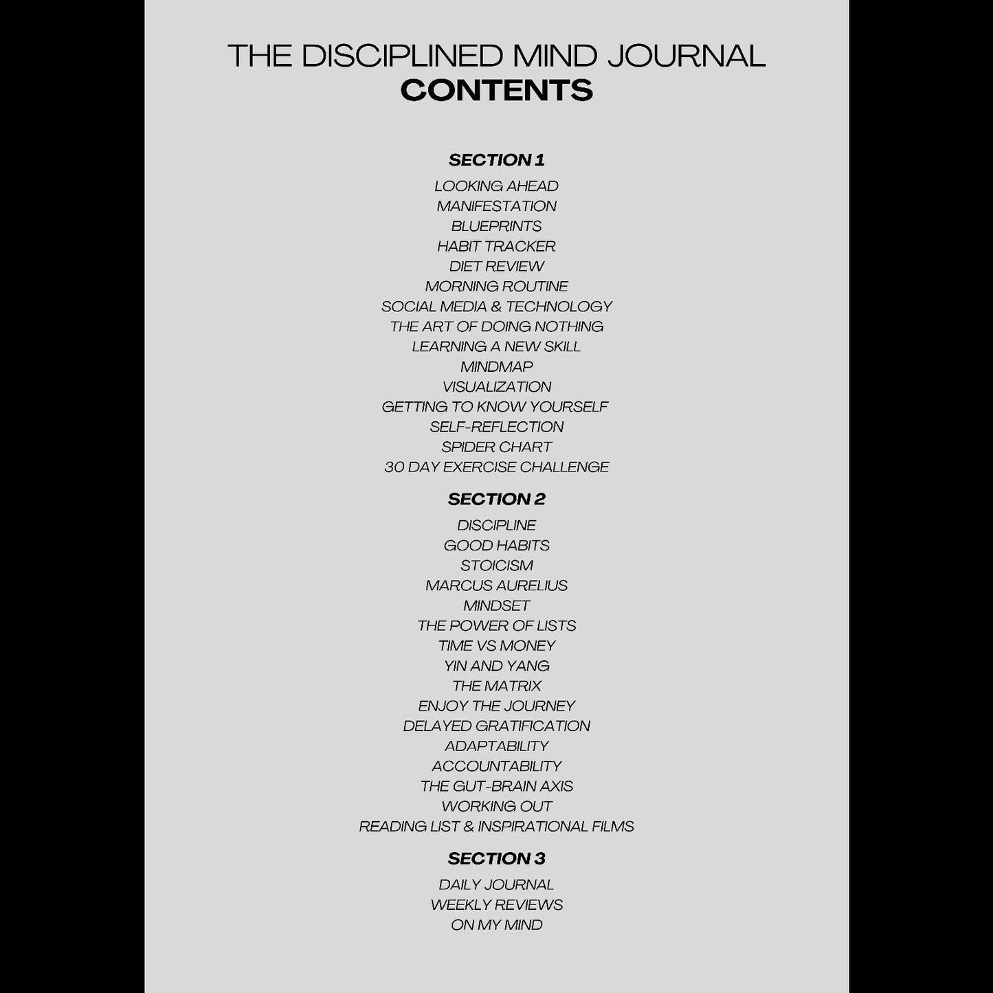 The Disciplined Mind Journal