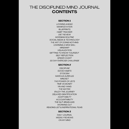 The Disciplined Mind Journal