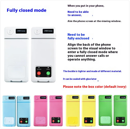 Enhanced Mobile Phone Lock Box with Timer – Self-Discipline Tool for Focus and Internet Control